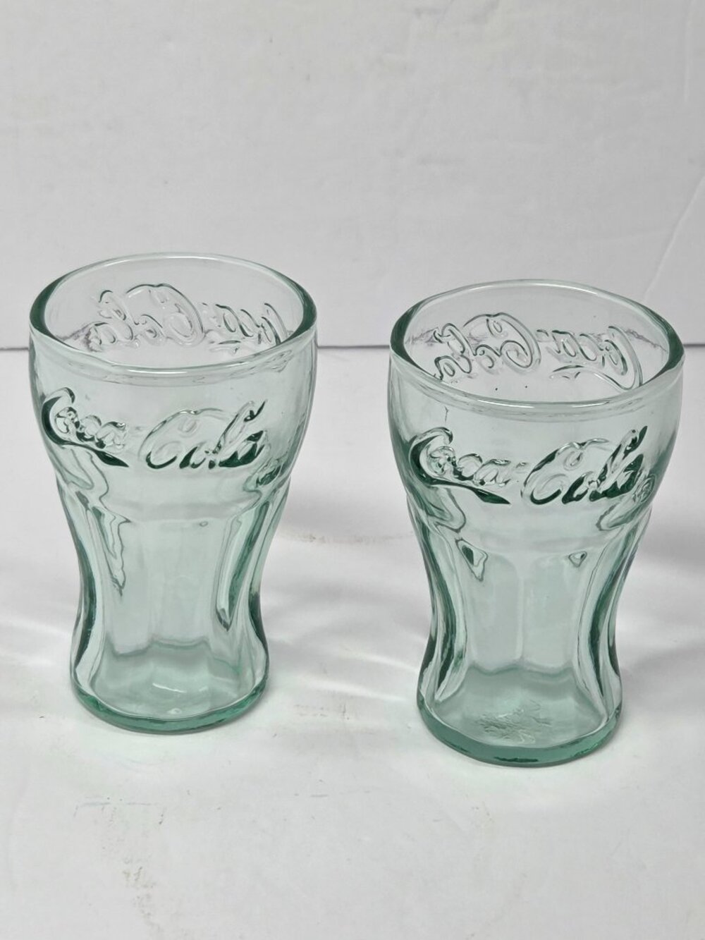 Vintage Coca-Cola Glass Mini 3 Inch Glasses Lot of 2 Collectible‎